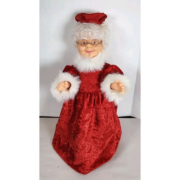 collectible dolls inc Other - Vintage Mrs Claus Standing Figure Doll plastic christmas holiday collectible int